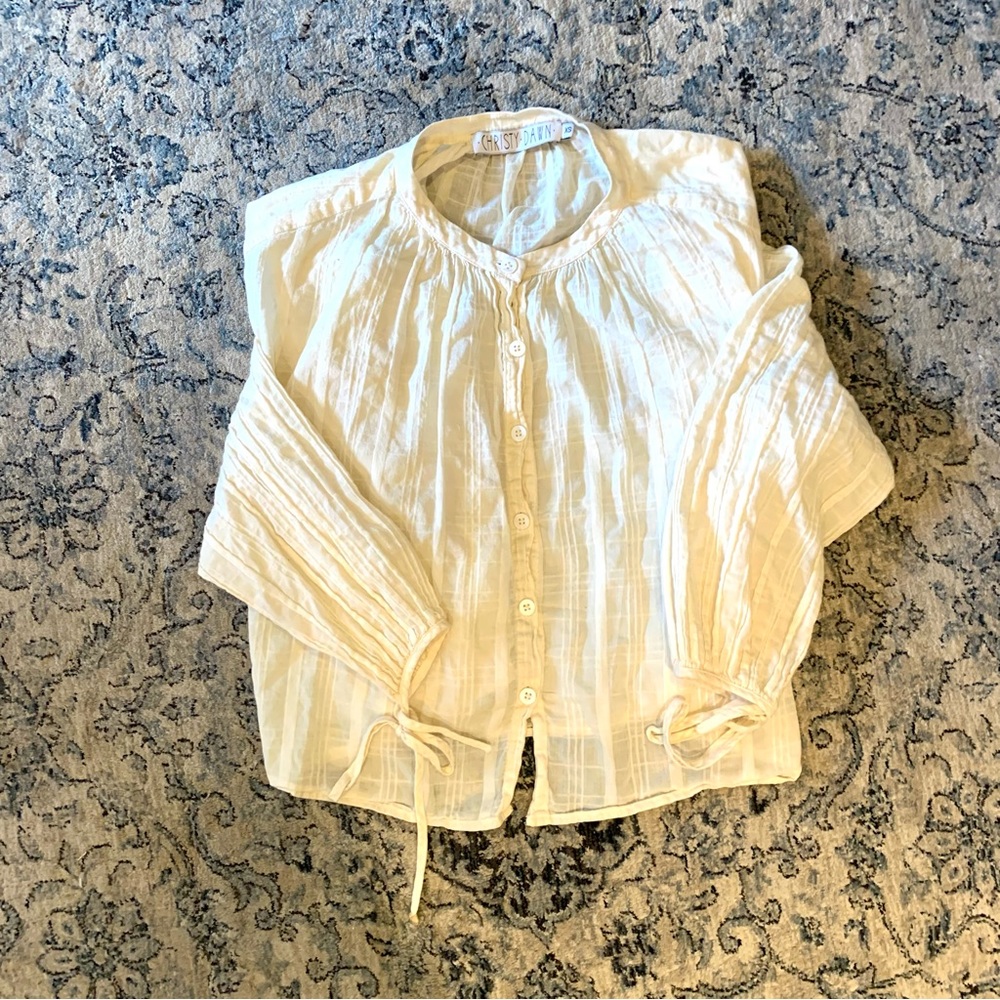 Christie Dawn Organic cotton flowy crop top